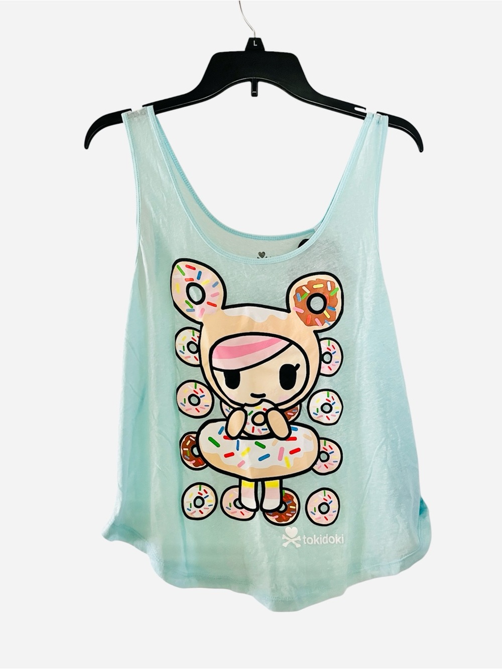tokidoki Mint Graphic Tank with Heart Accents